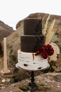 3 tiers wedding cake